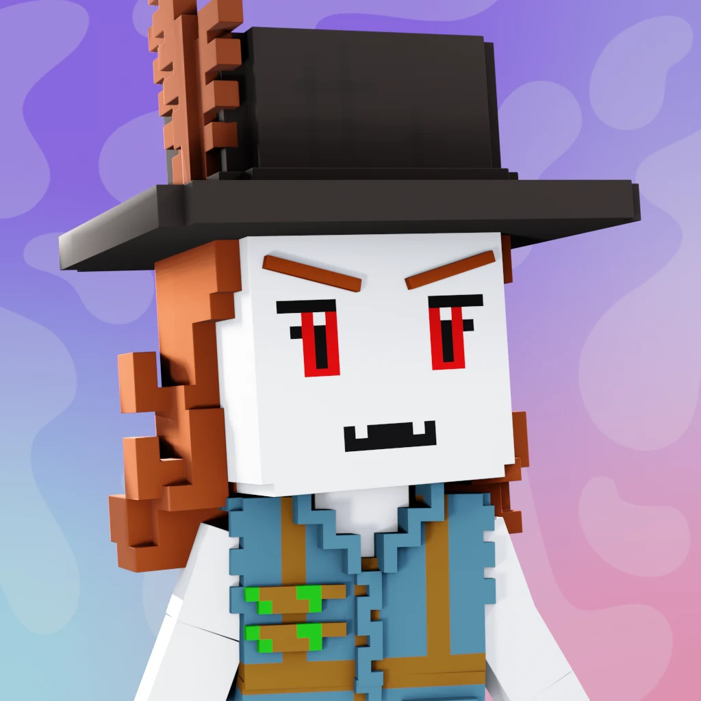 Pirate #4100 voxel render