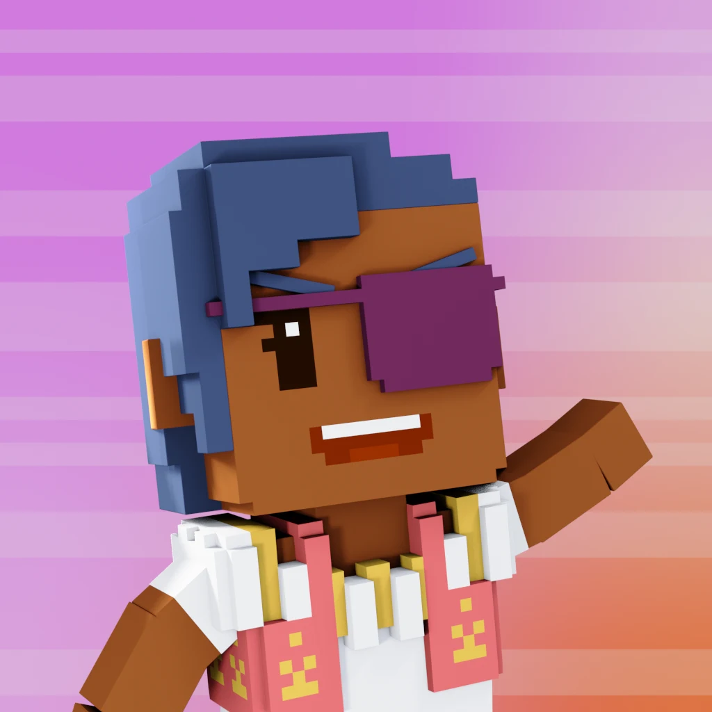 Pirate #4101 voxel render