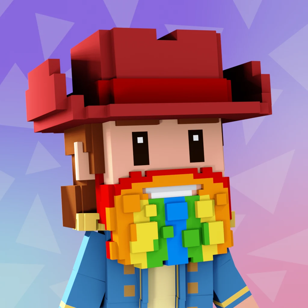 Pirate #4107 voxel render