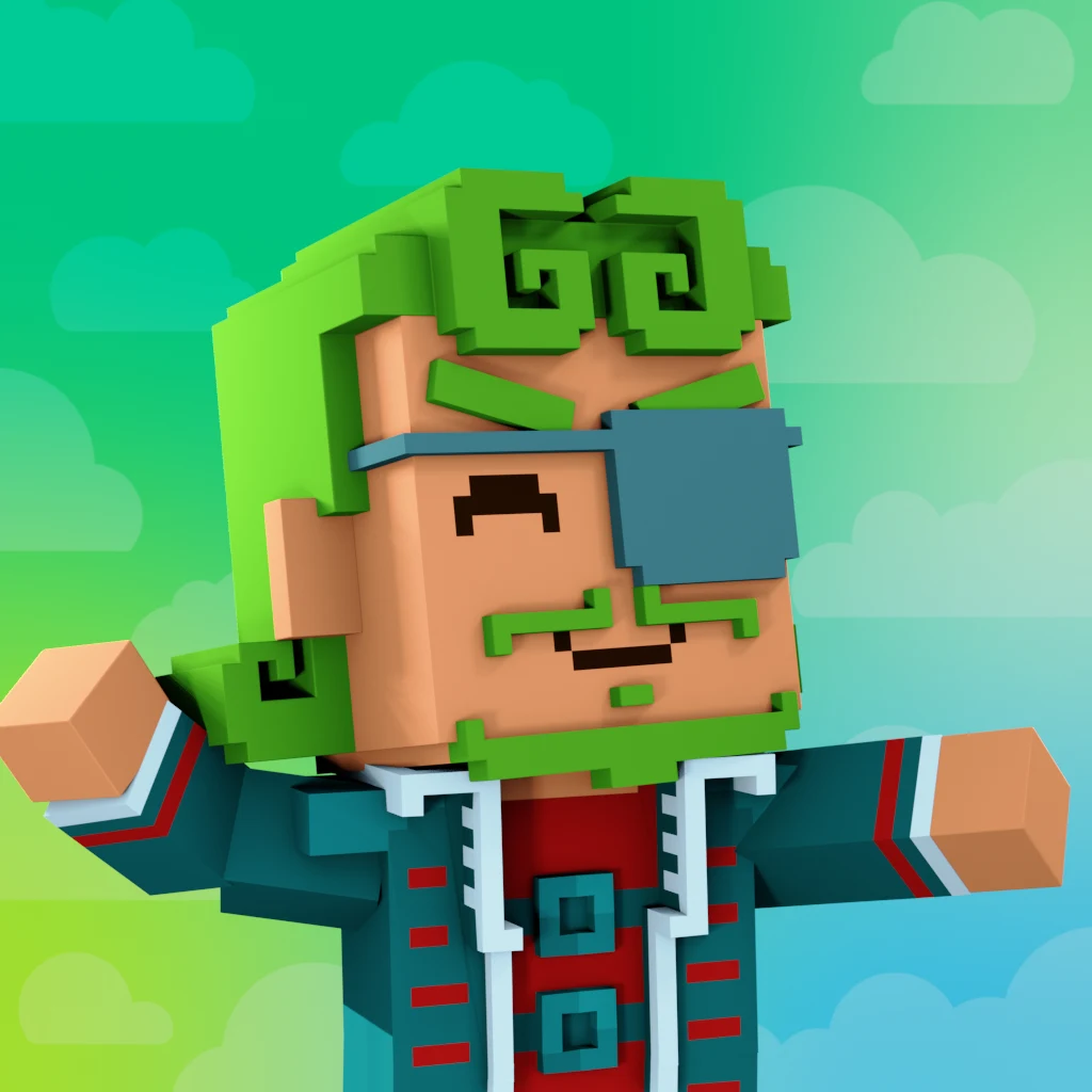 Pirate #4109 voxel render