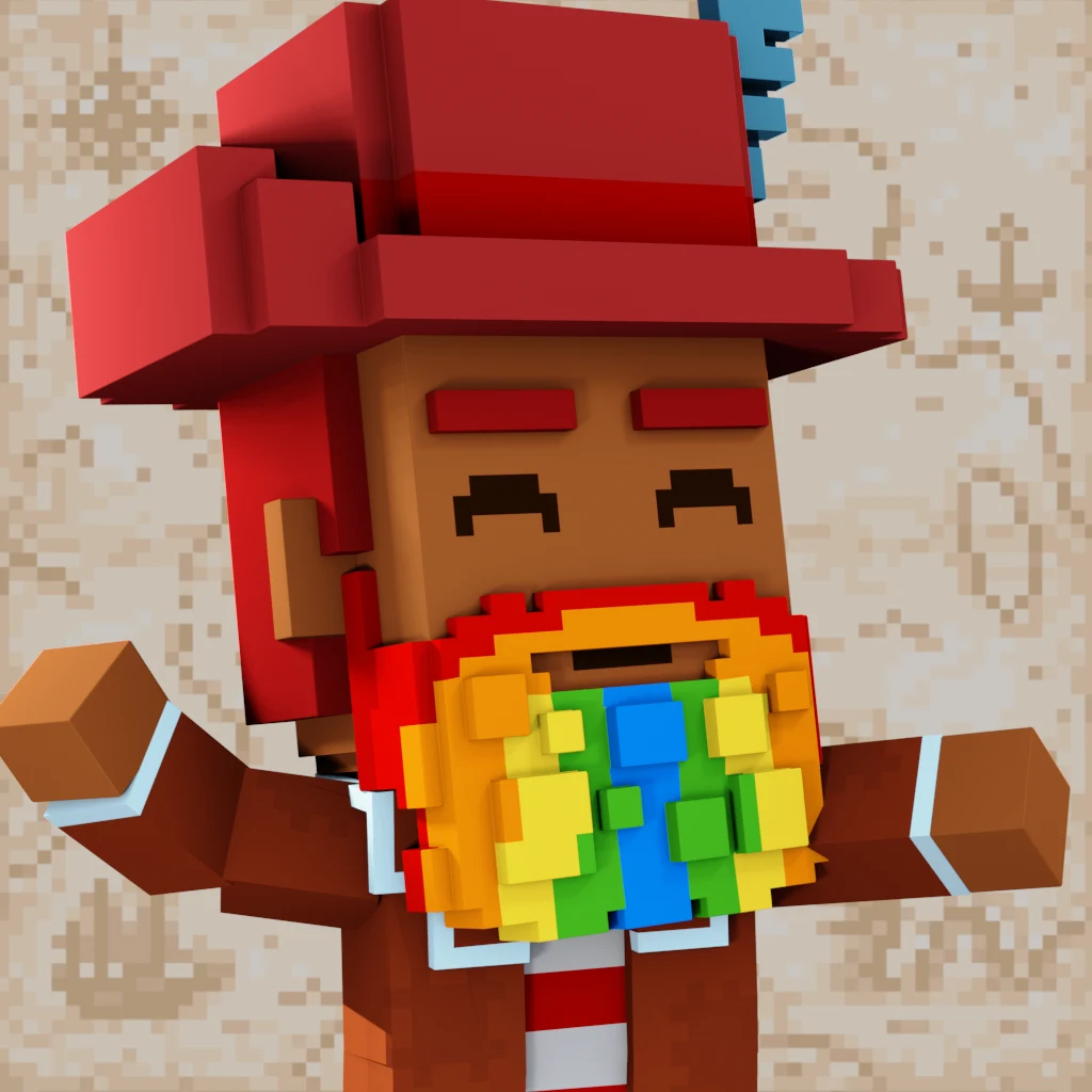 Pirate #4116 voxel render