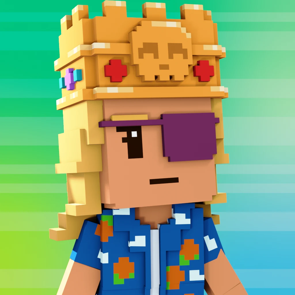 Pirate #412 voxel render
