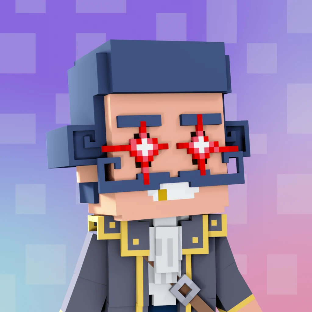 Pirate #4122 voxel render