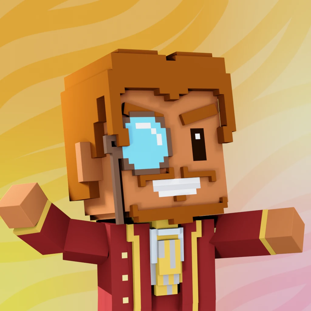 Pirate #4127 voxel render