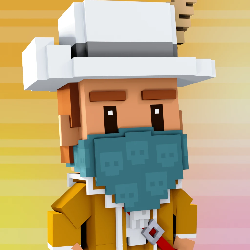 Pirate #4130 voxel render