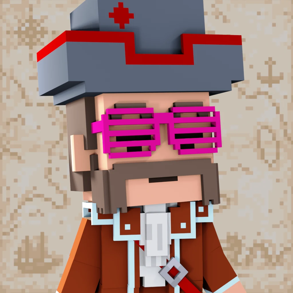 Pirate #4131 voxel render
