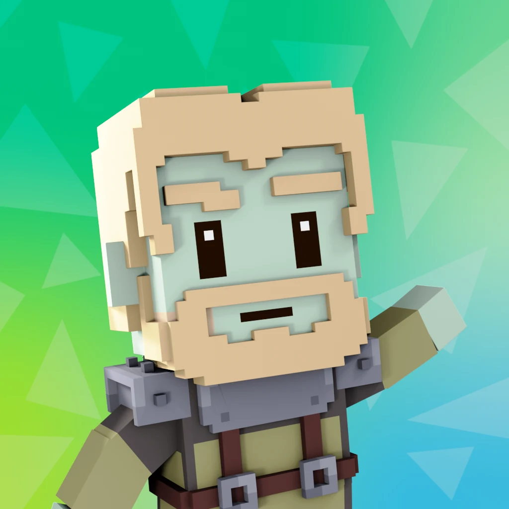Pirate #4132 voxel render