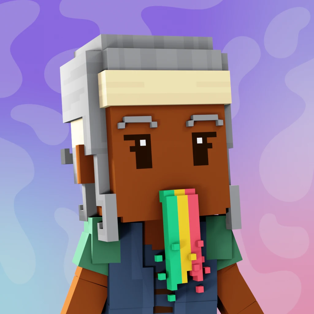 Pirate #414 voxel render