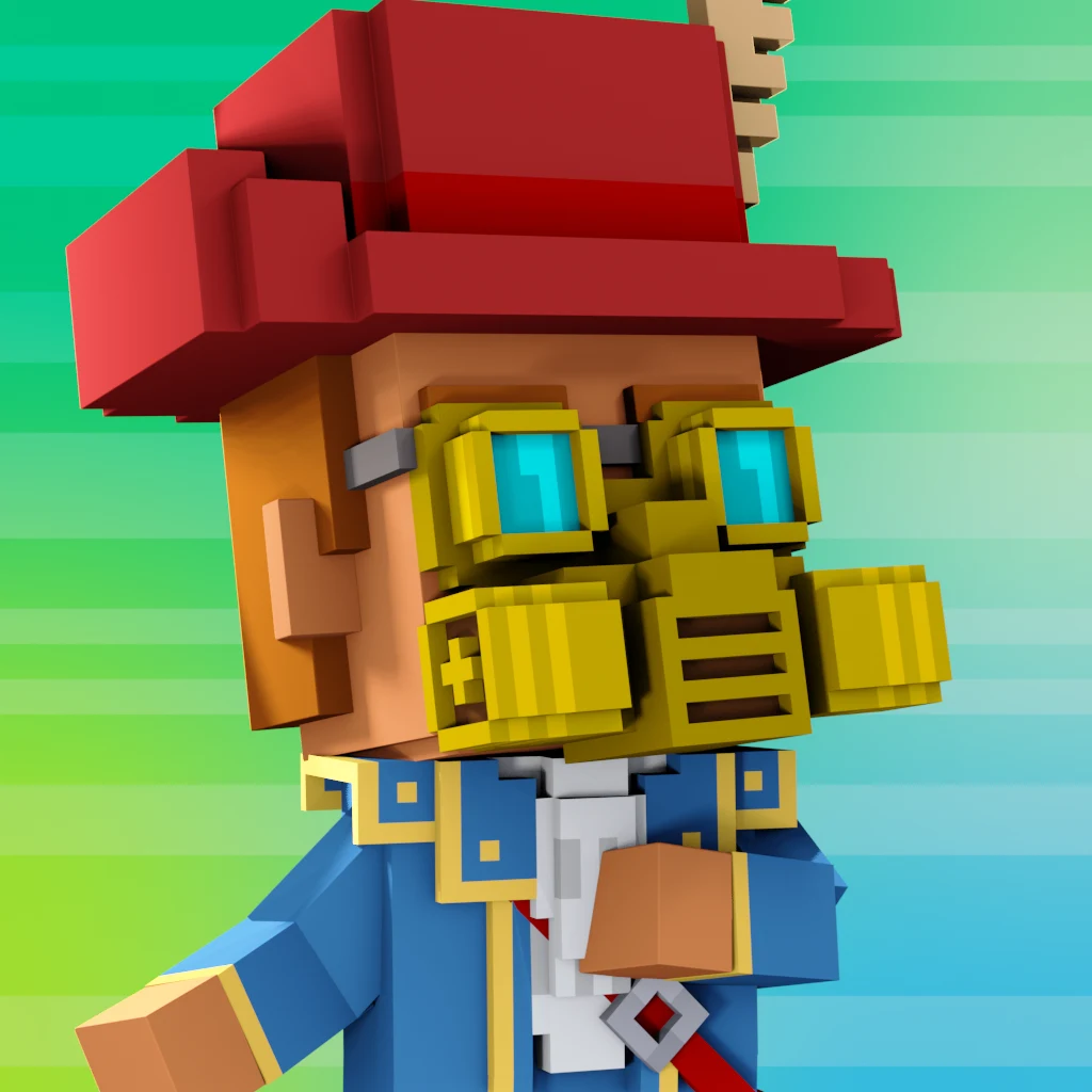 Pirate #4145 voxel render