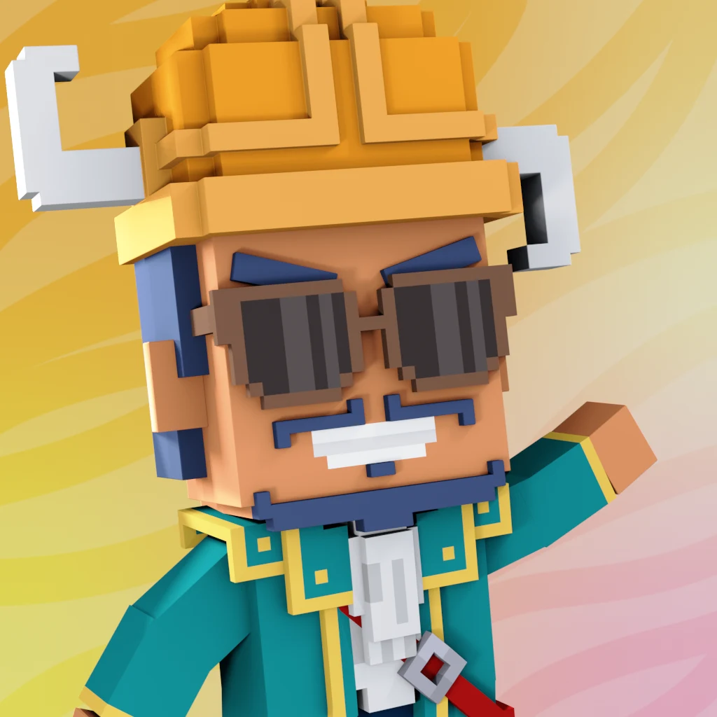 Pirate #4147 voxel render