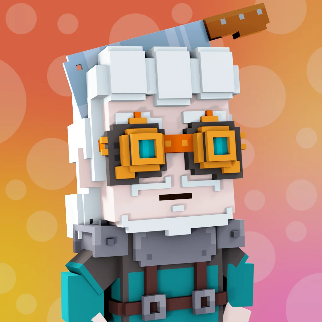 Pirate #4148 voxel render