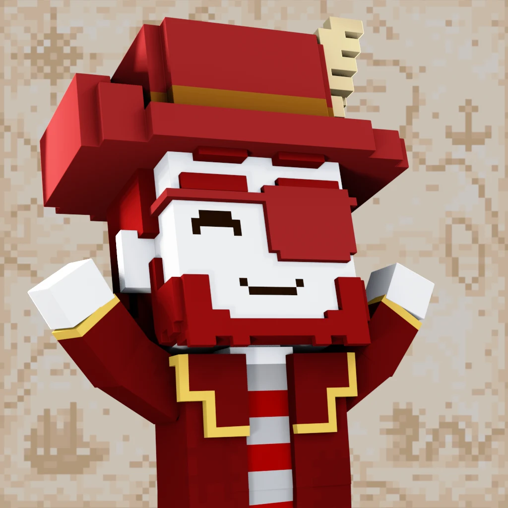 Pirate #4150 voxel render