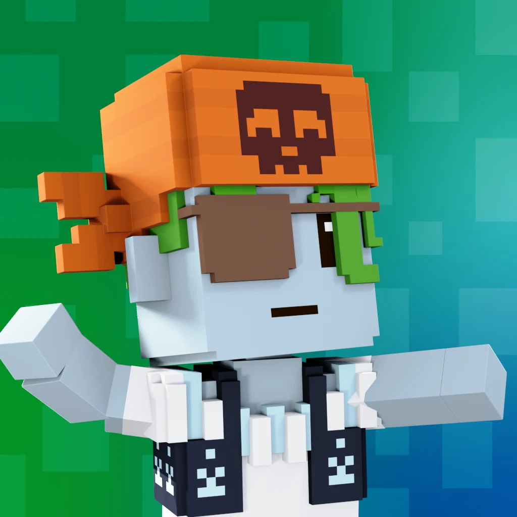 Pirate #4156 voxel render