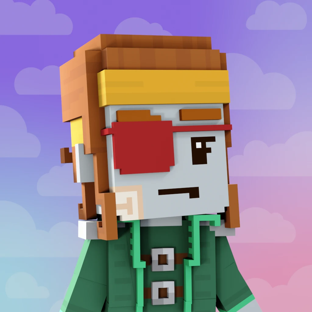 Pirate #4157 voxel render