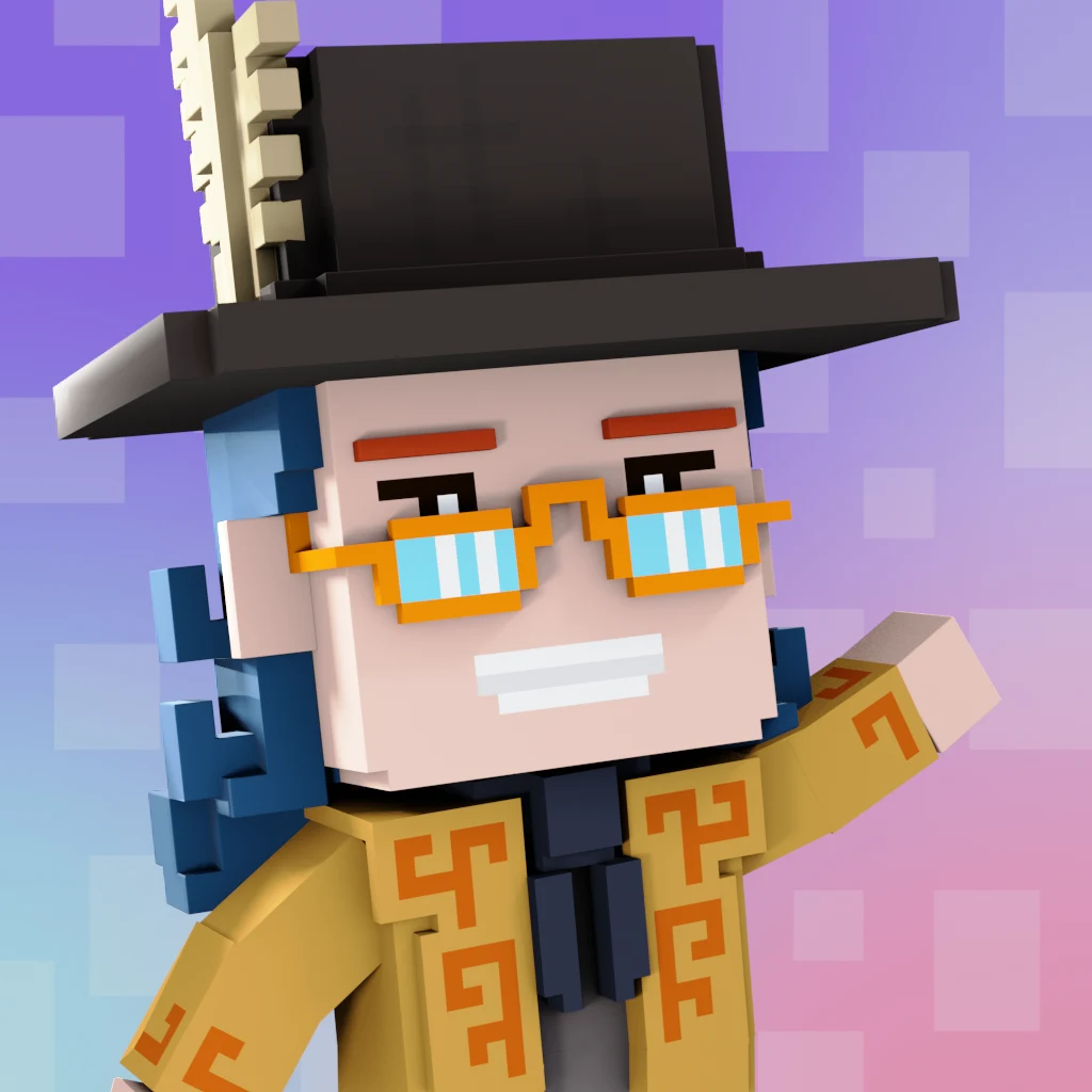 Pirate #4158 voxel render