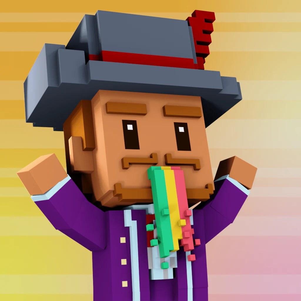 Pirate #4162 voxel render