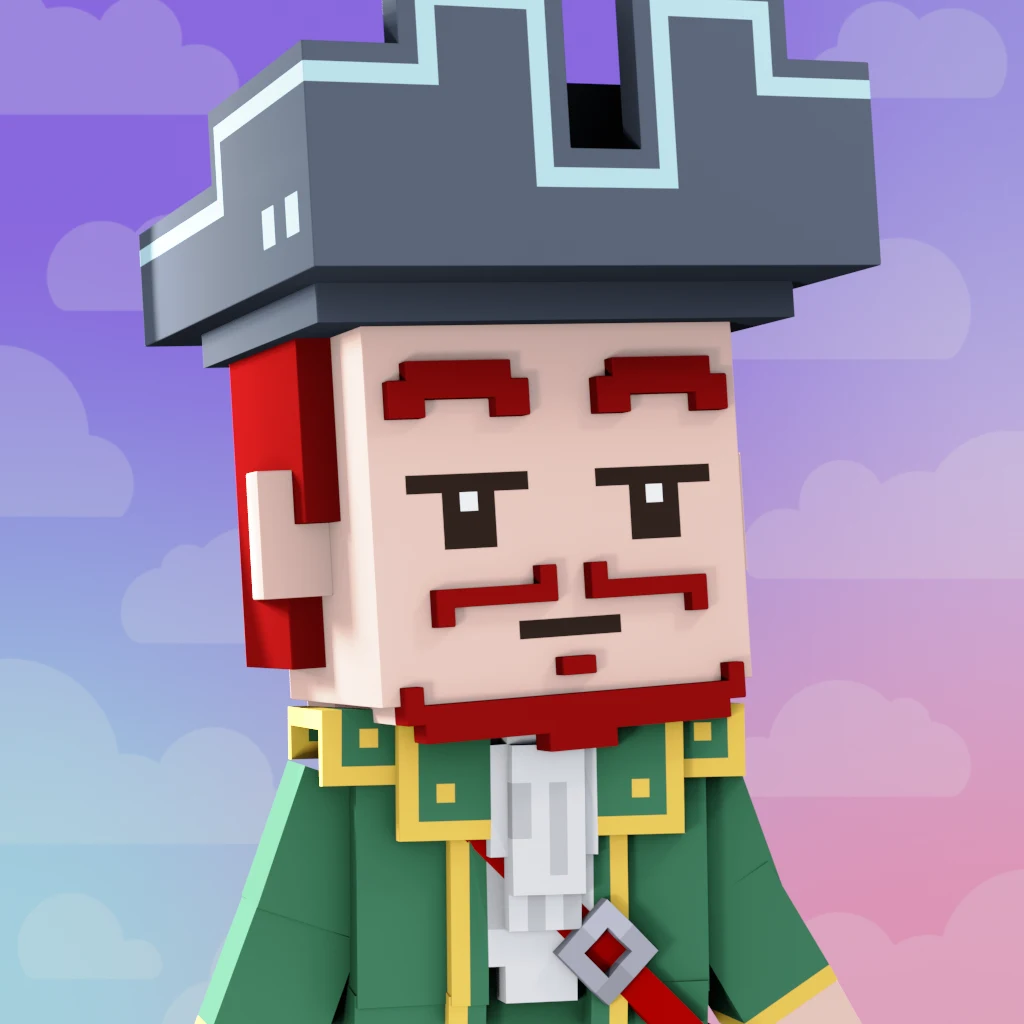 Pirate #4164 voxel render