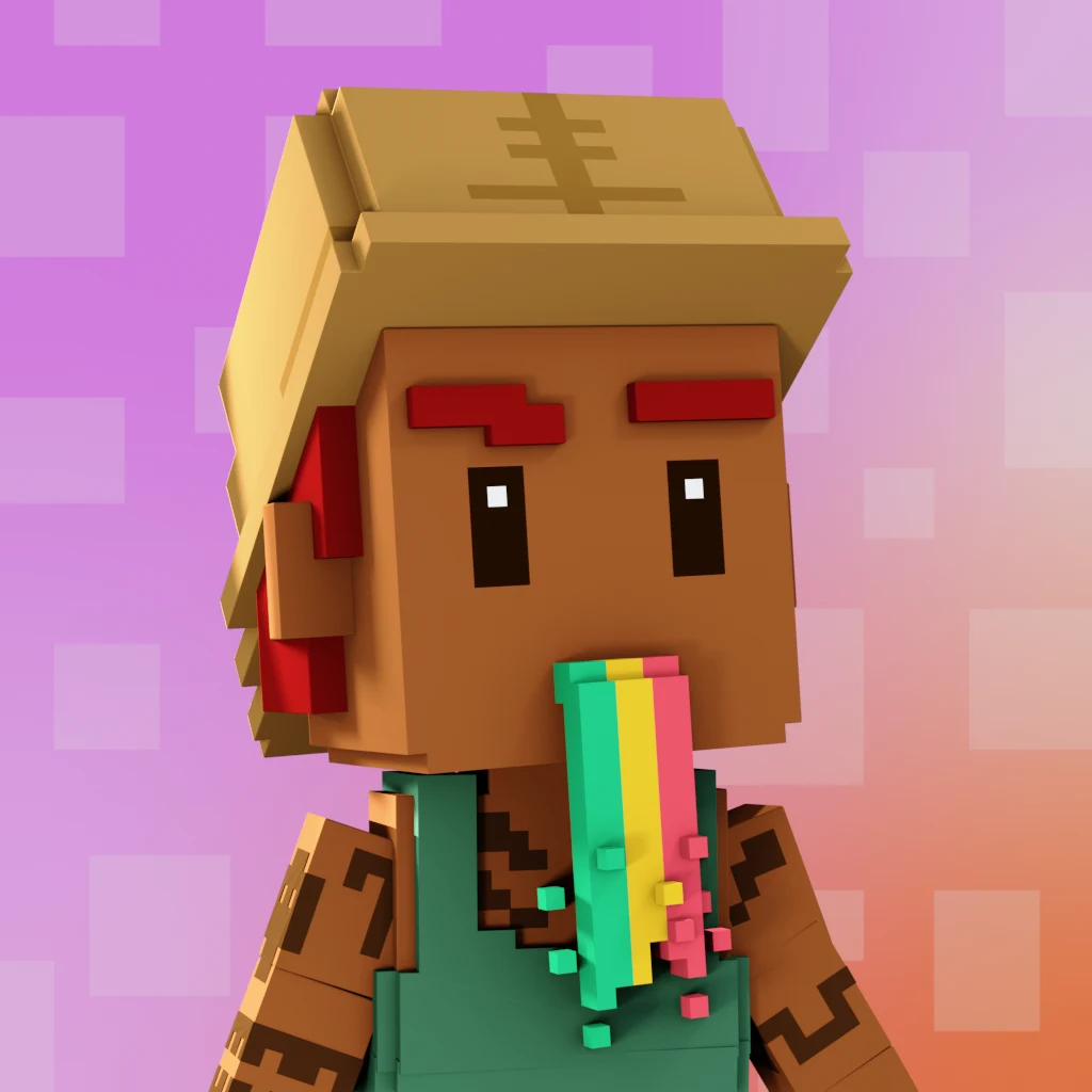 Pirate #4168 voxel render