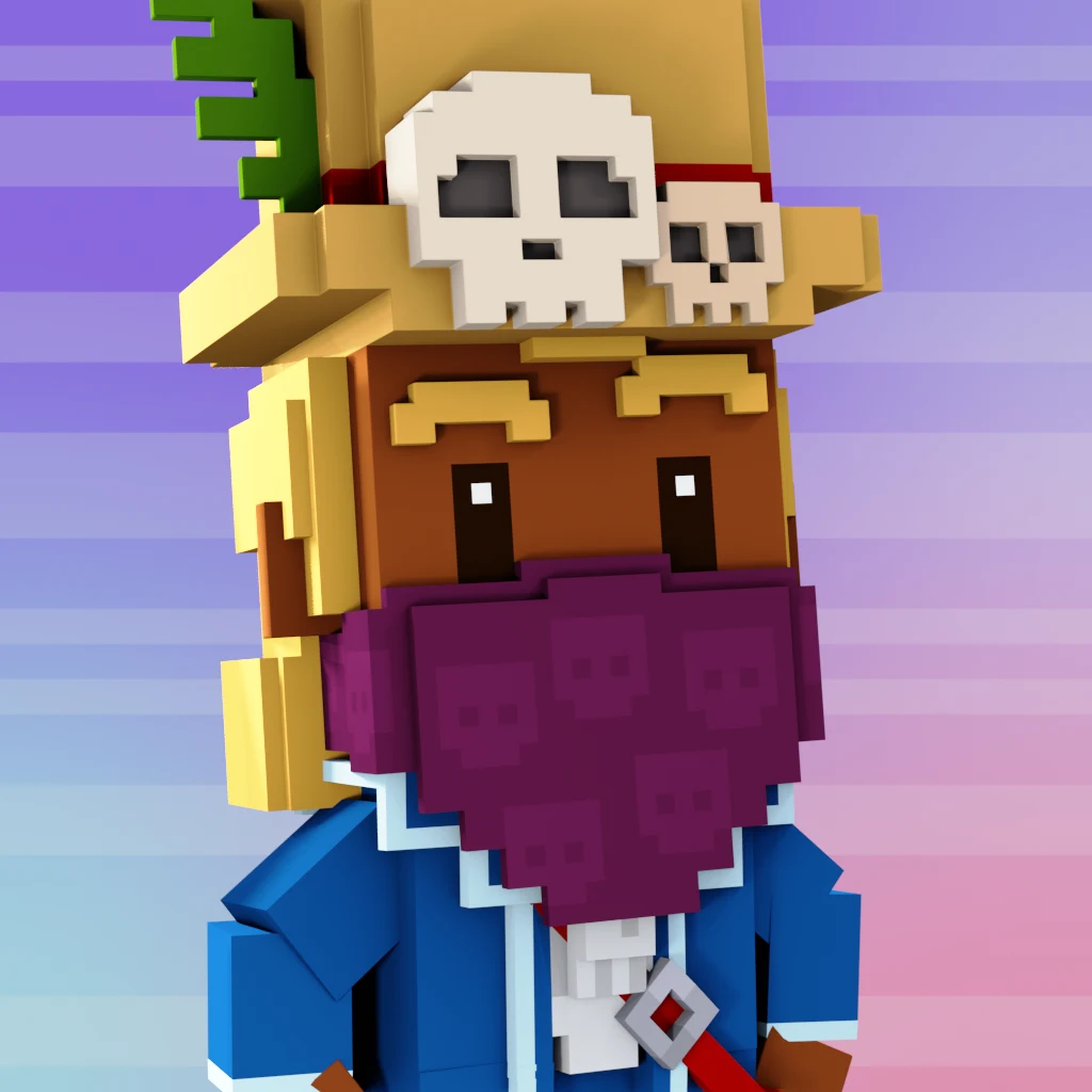 Pirate #4170 voxel render