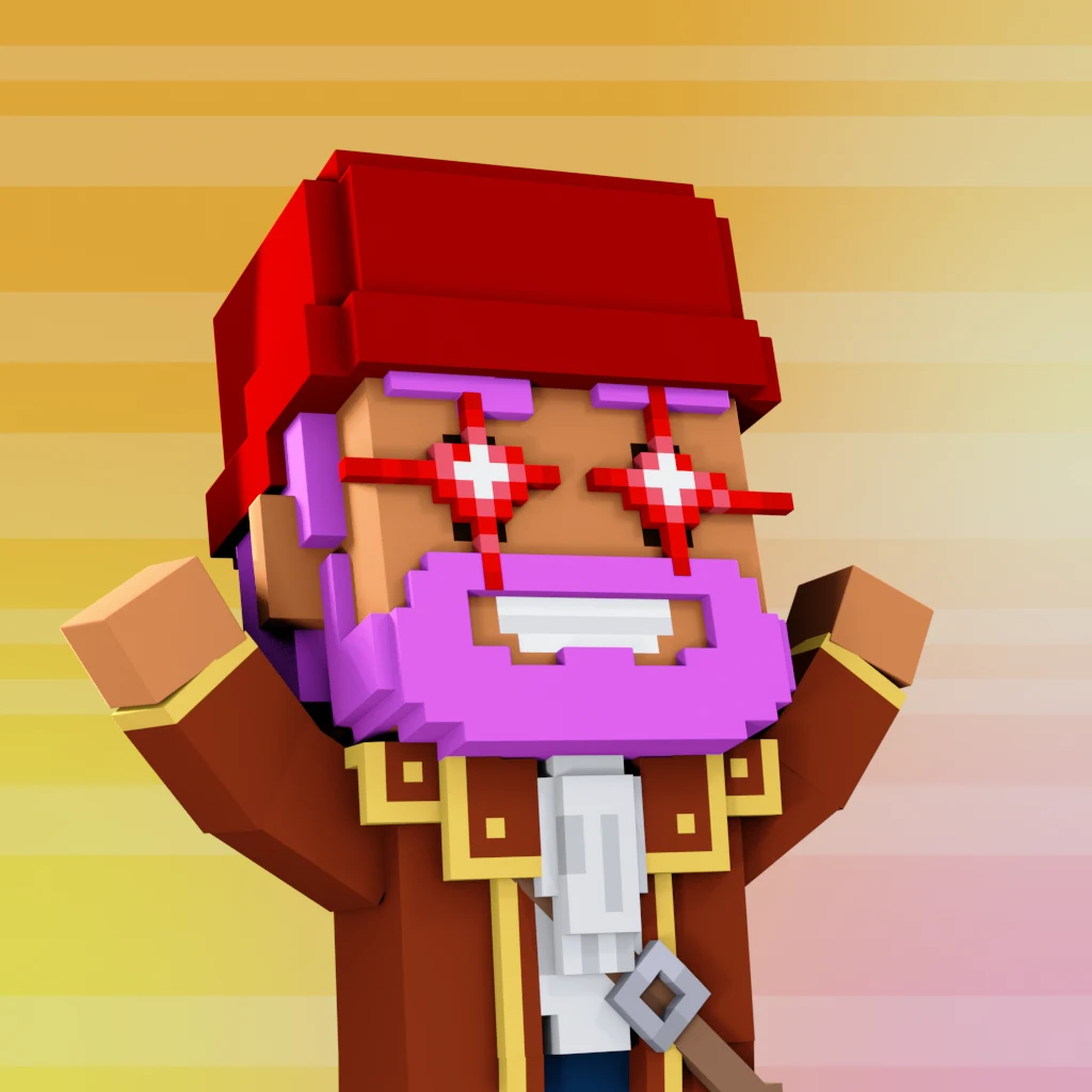 Pirate #4176 voxel render