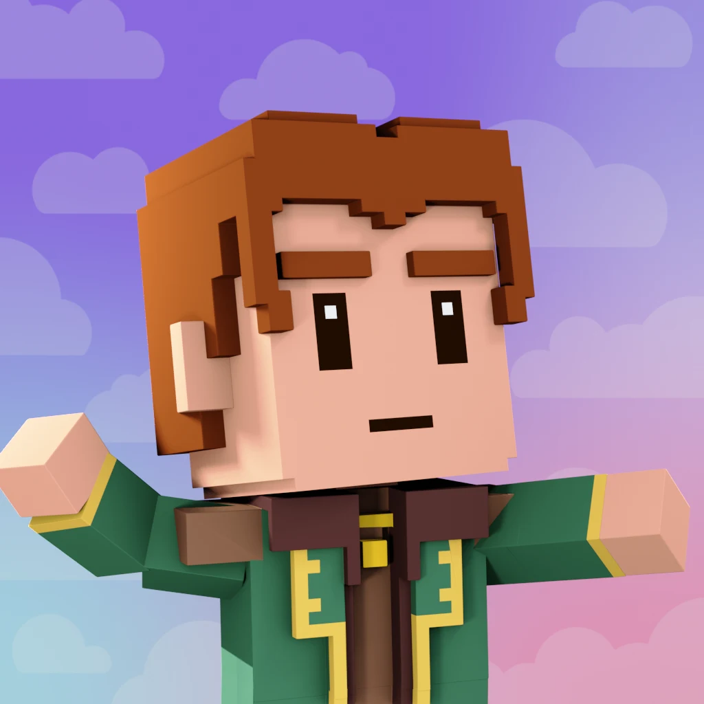 Pirate #4179 voxel render