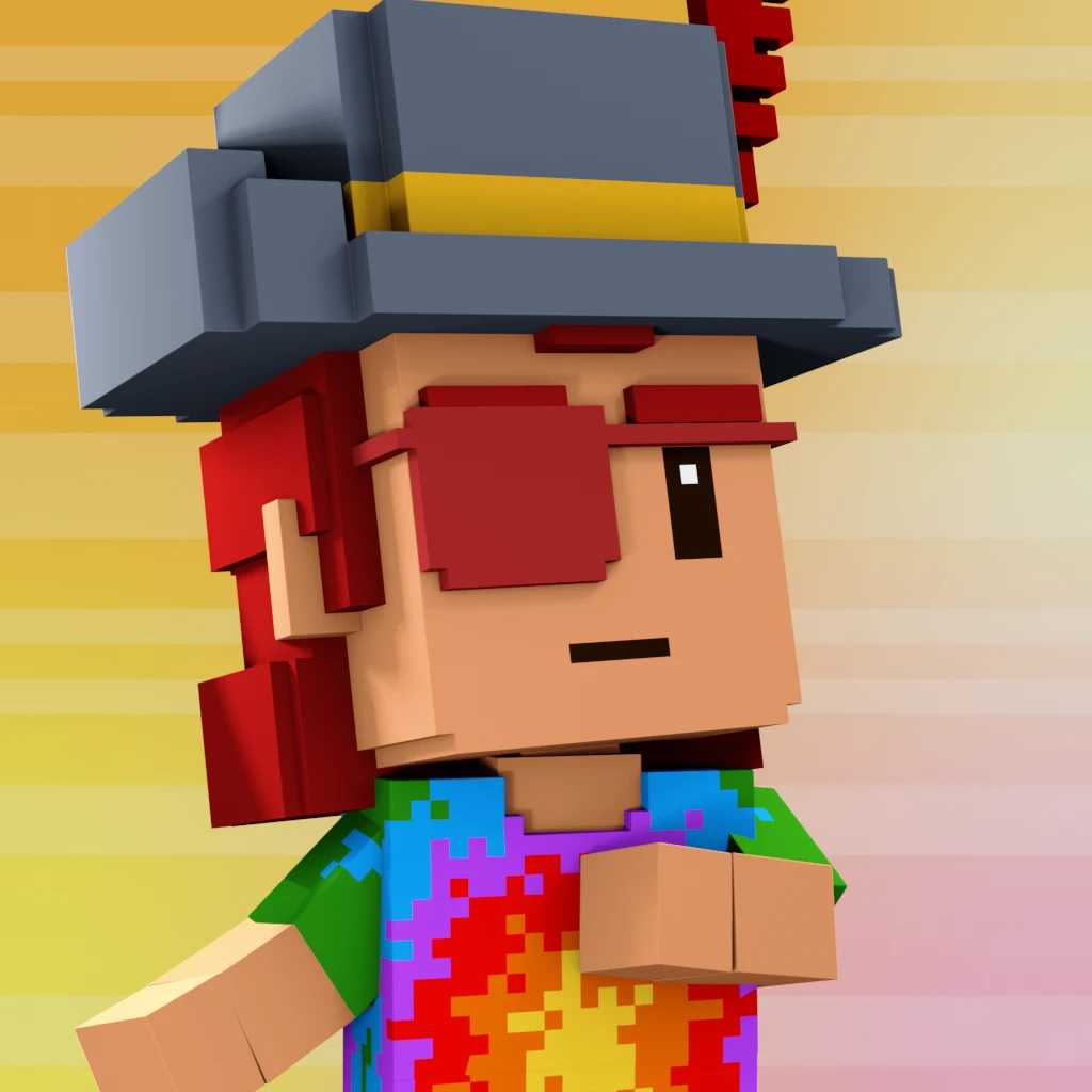 Pirate #4181 voxel render