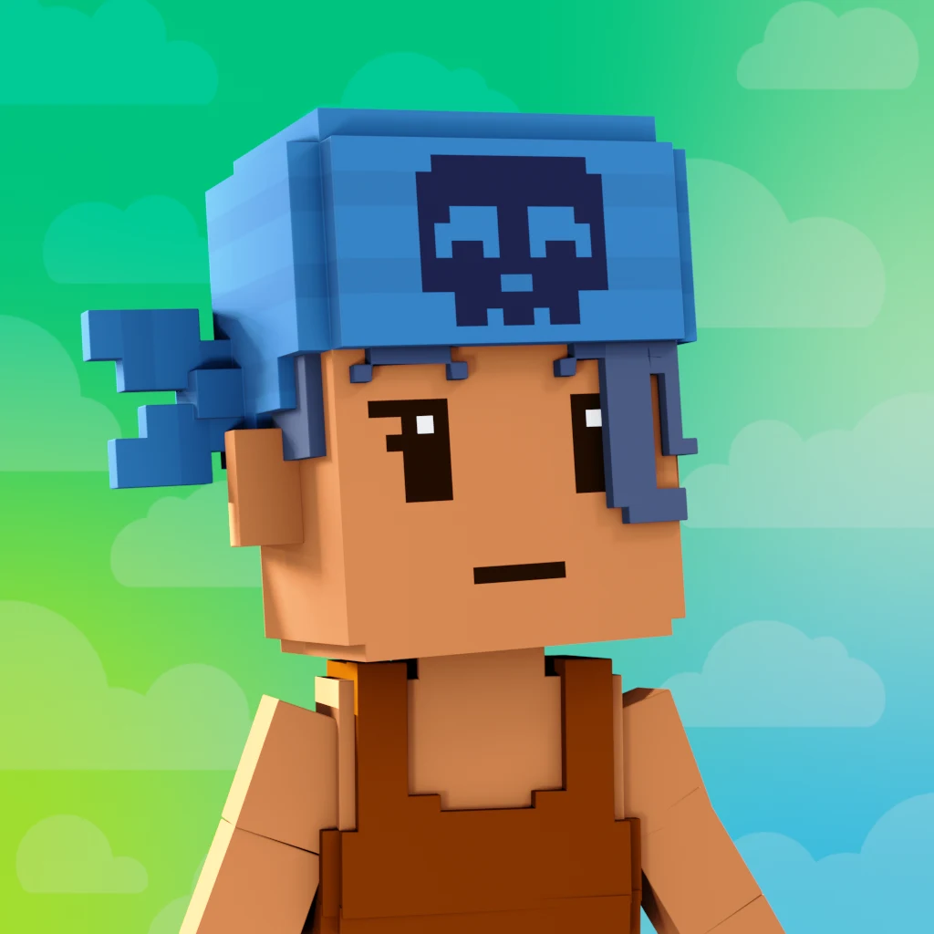 Pirate #4185 voxel render