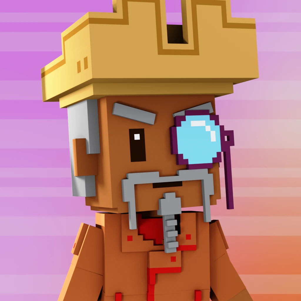 Pirate #4186 voxel render