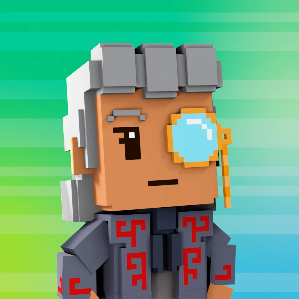 Pirate #4187 voxel render