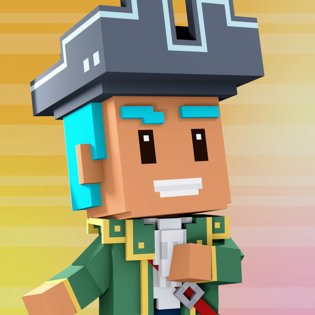 Pirate #4188 voxel render