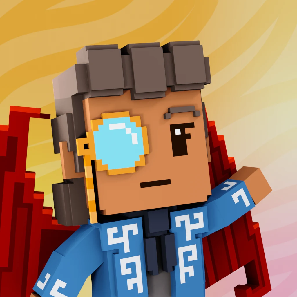 Pirate #4189 voxel render