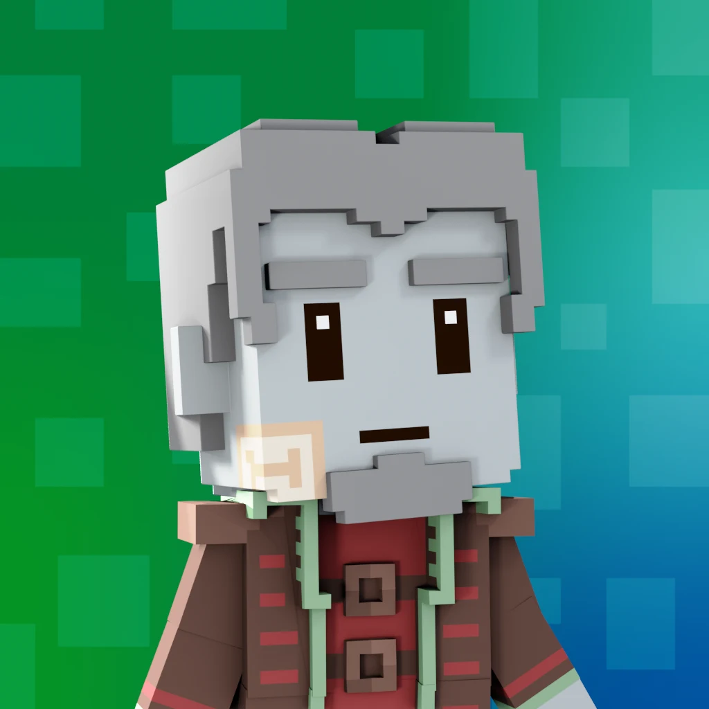 Pirate #4191 voxel render