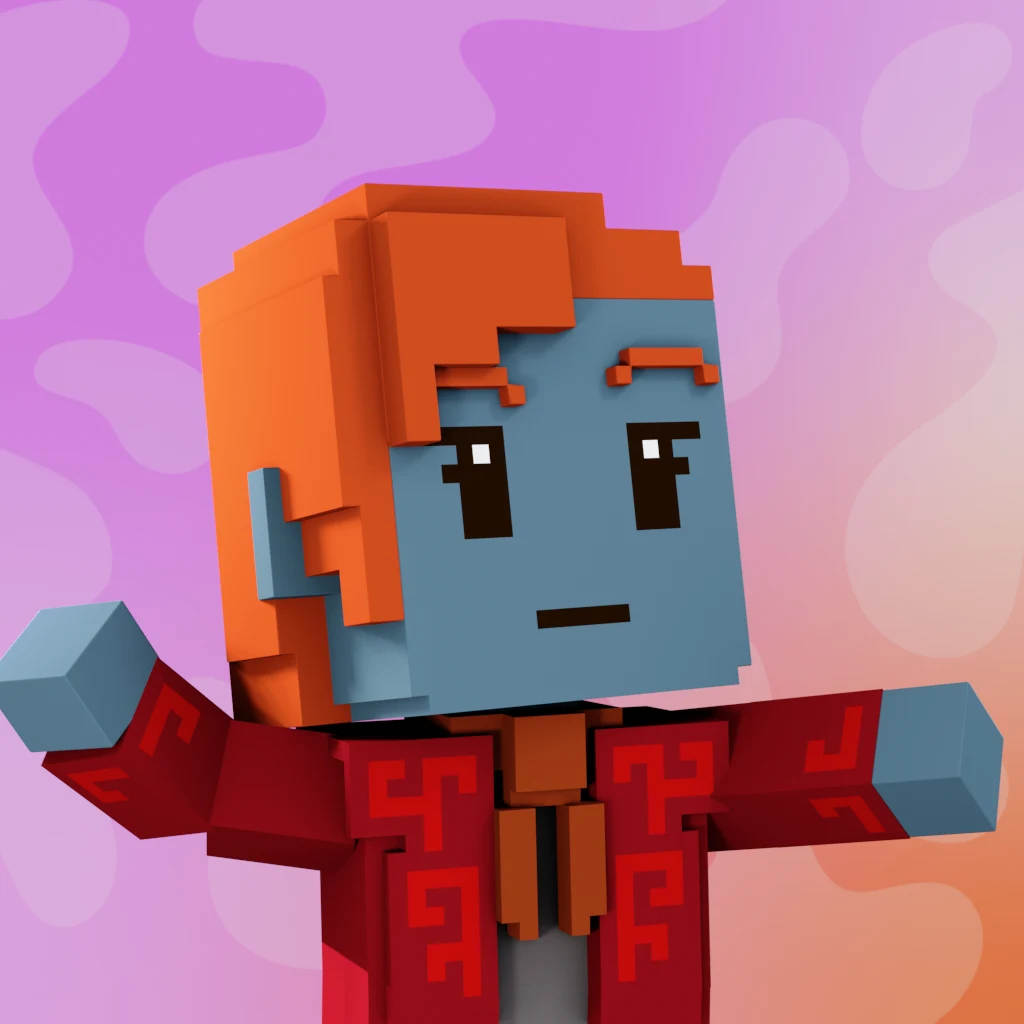 Pirate #4192 voxel render
