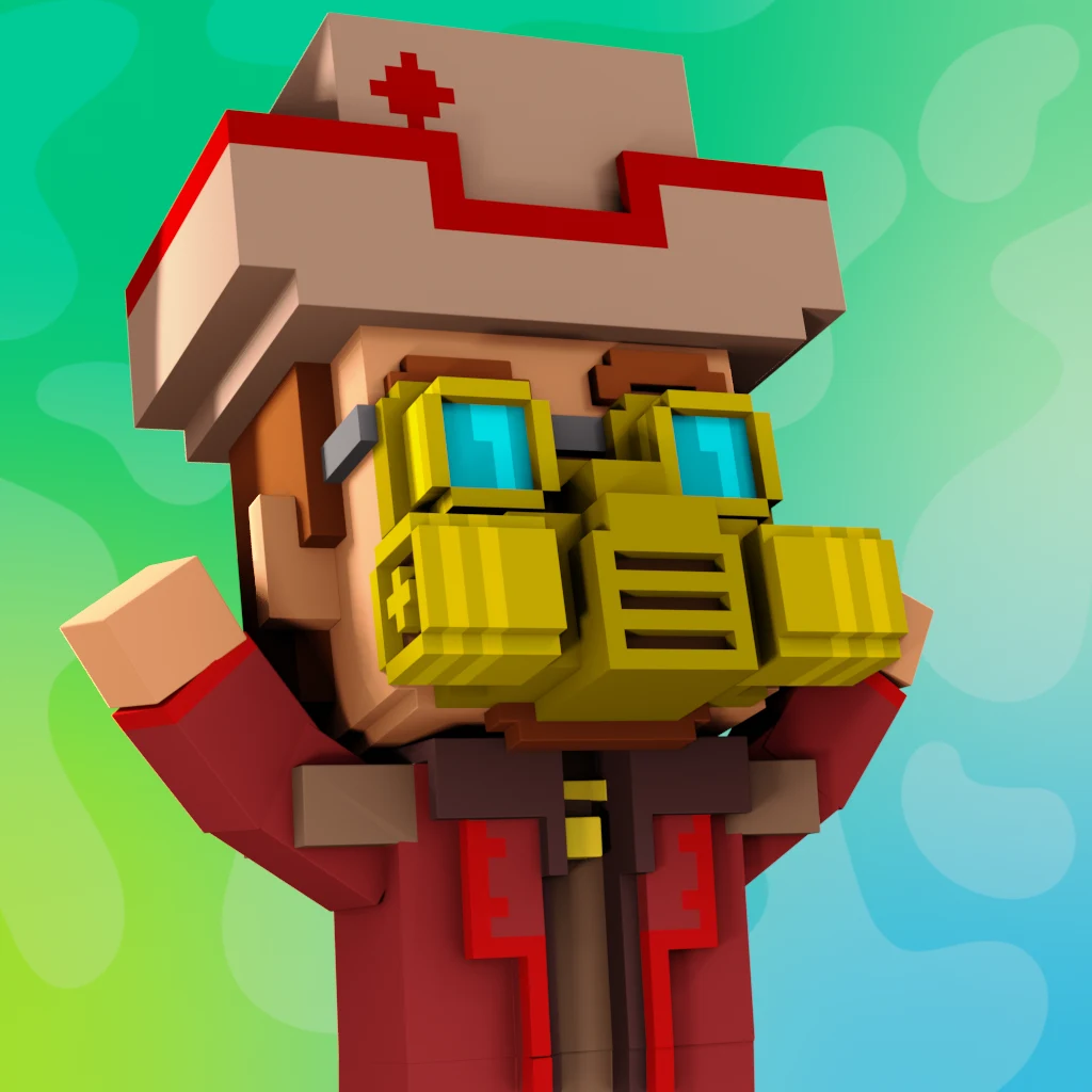 Pirate #4193 voxel render