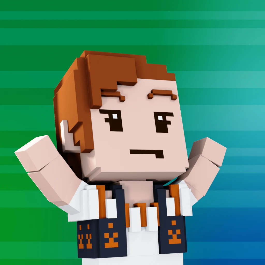 Pirate #4195 voxel render