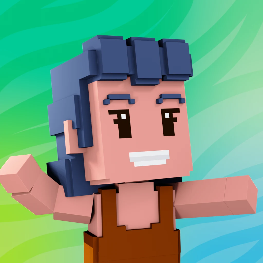 Pirate #4196 voxel render