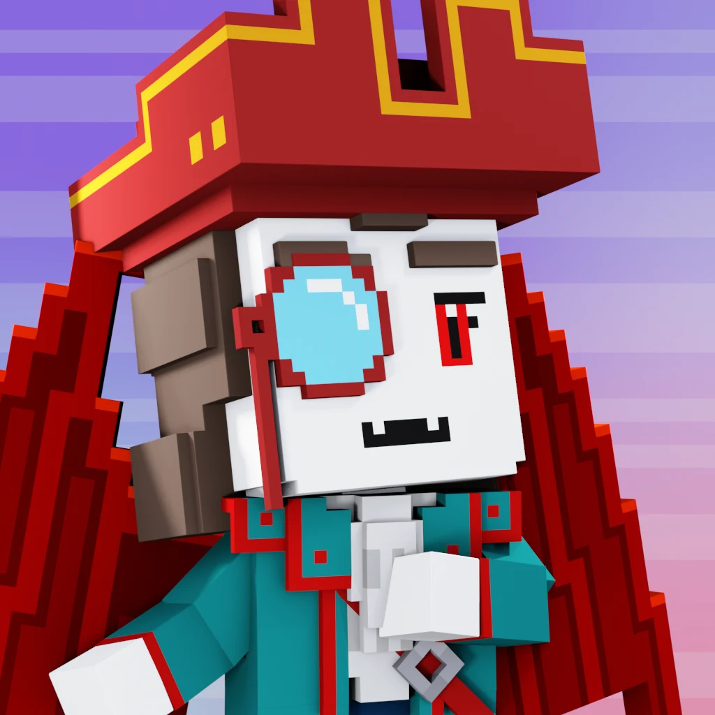 Pirate #4197 voxel render