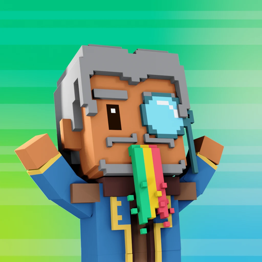 Pirate #4198 voxel render