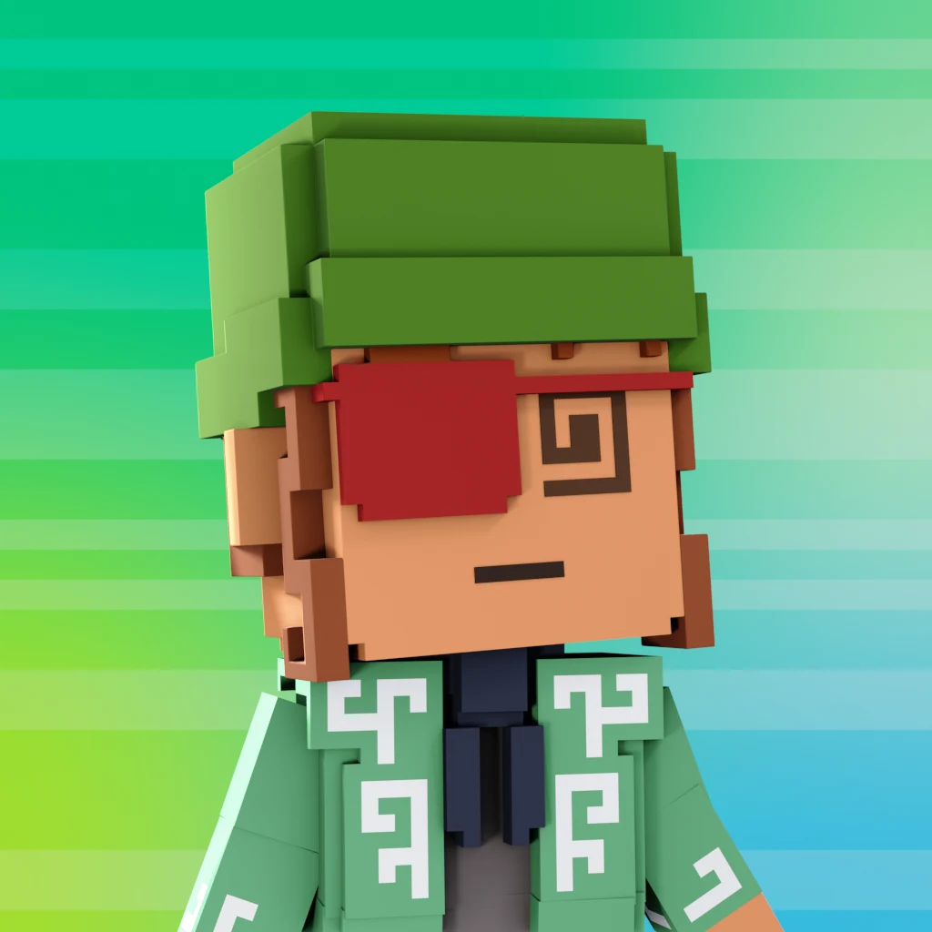 Pirate #42 voxel render