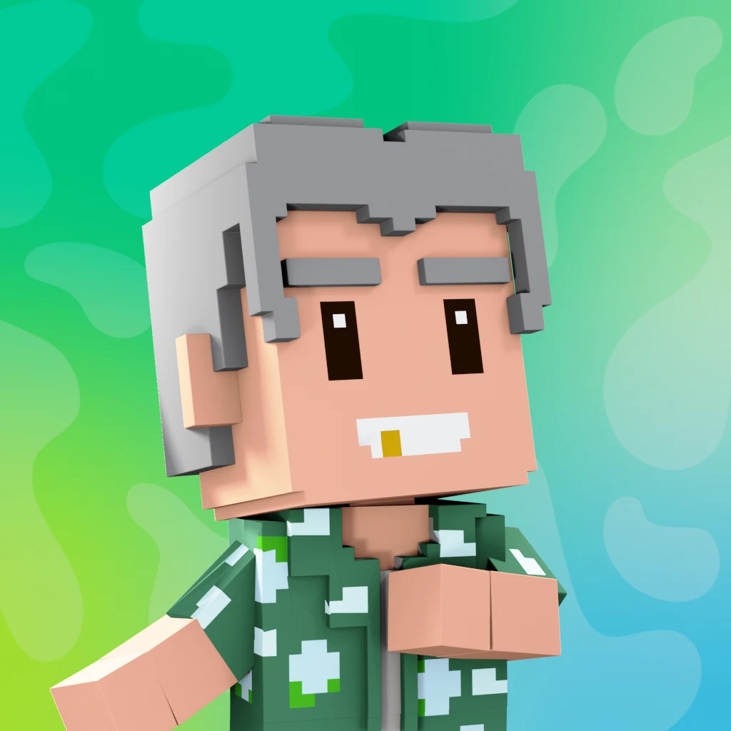 Pirate #420 voxel render