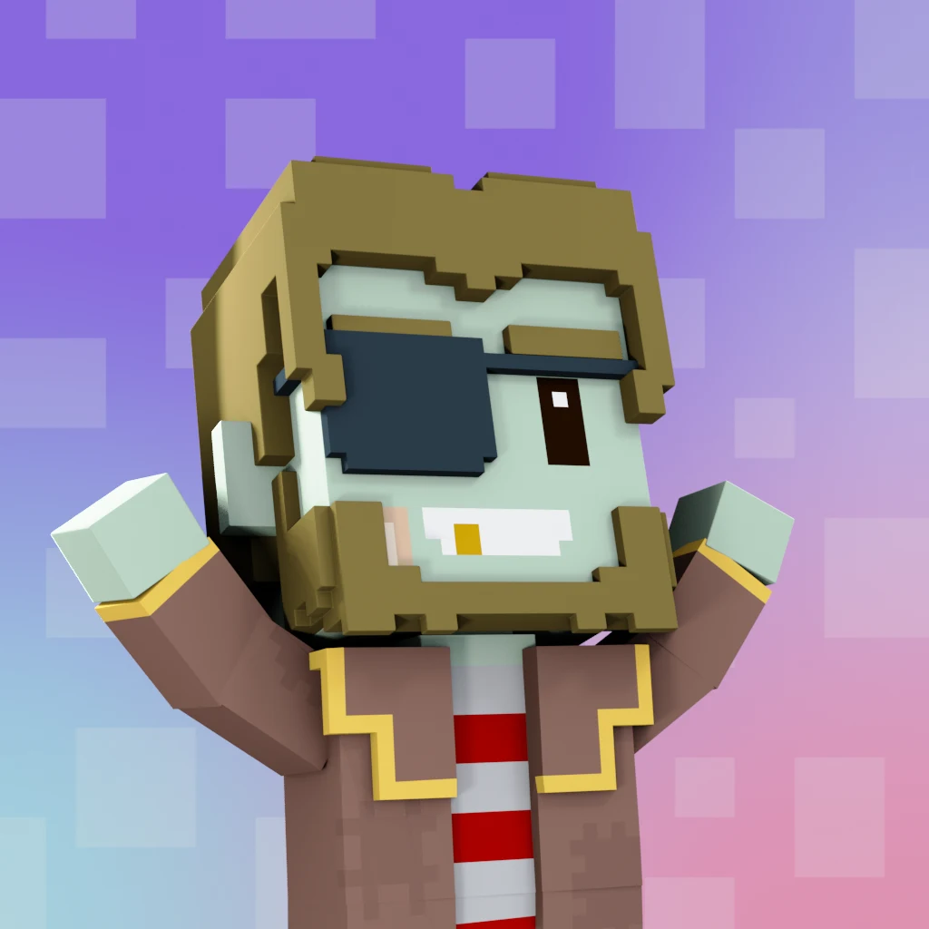 Pirate #4202 voxel render