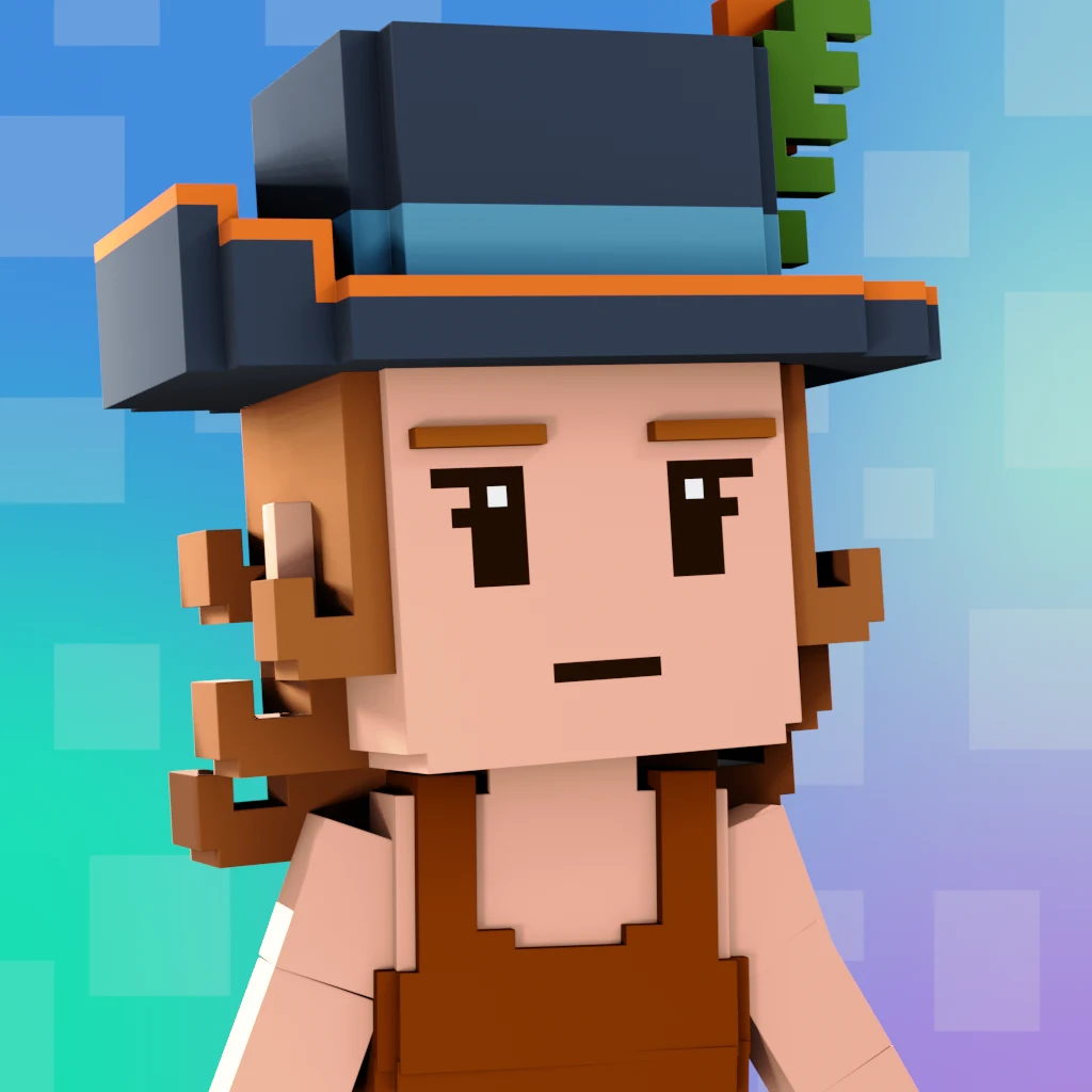 Pirate #4209 voxel render