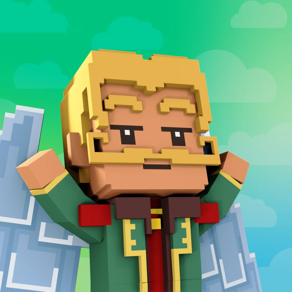 Pirate #4212 voxel render