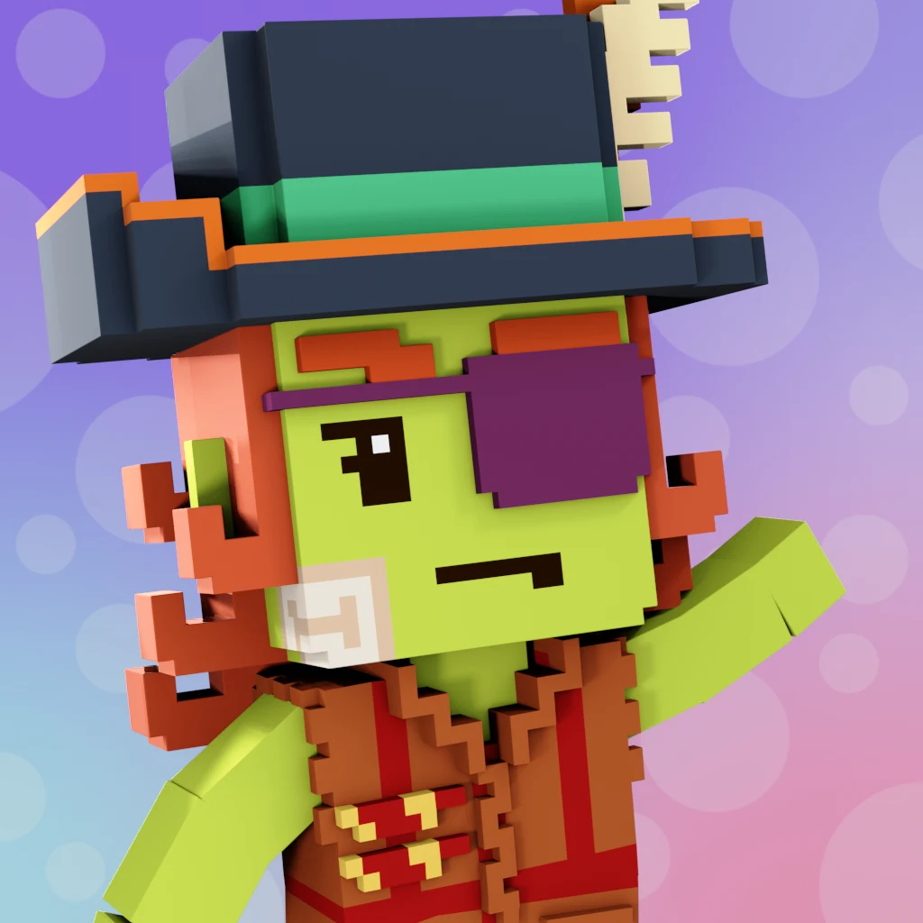 Pirate #4217 voxel render