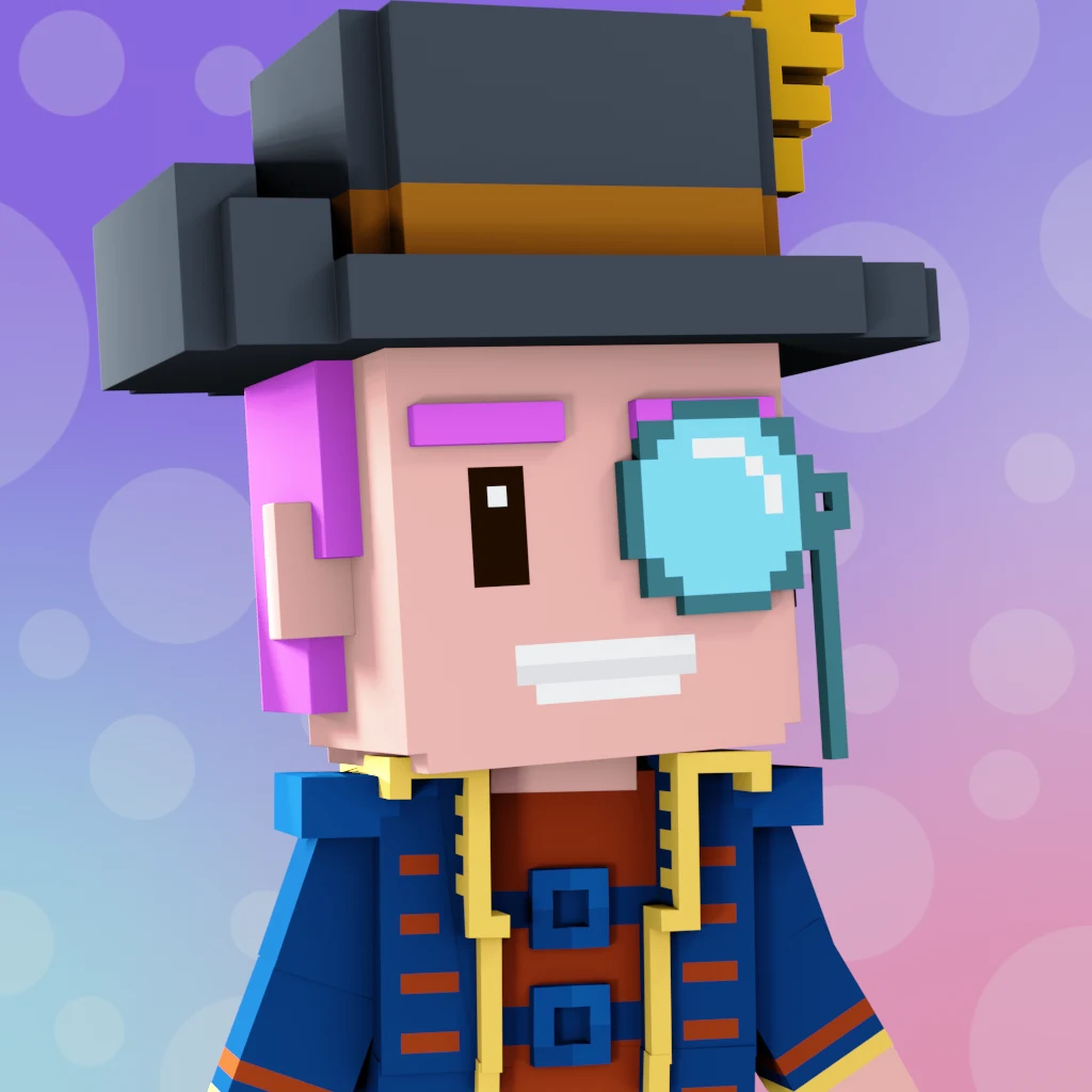 Pirate #4221 voxel render