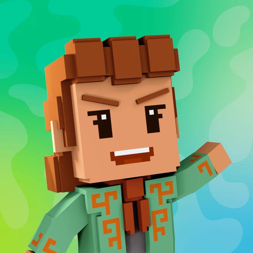Pirate #4223 voxel render