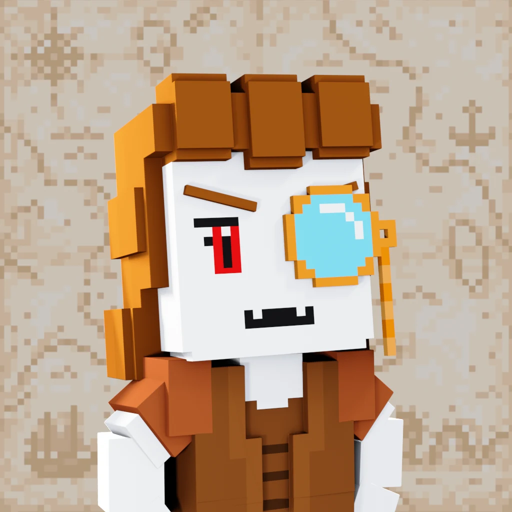 Pirate #4226 voxel render