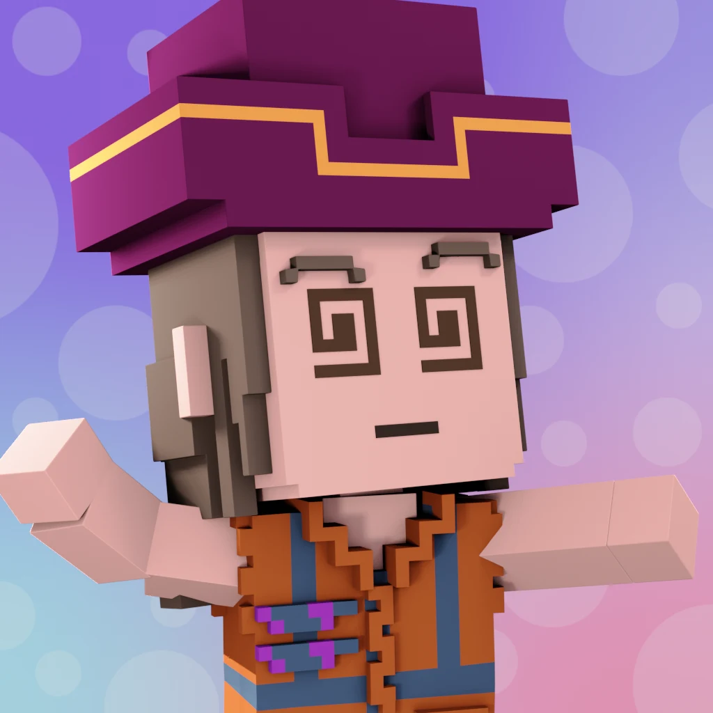 Pirate #4227 voxel render