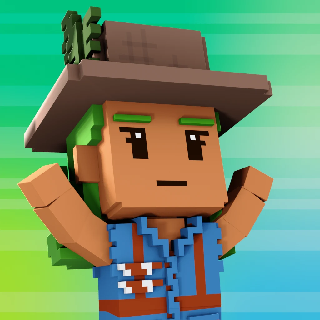 Pirate #4228 voxel render