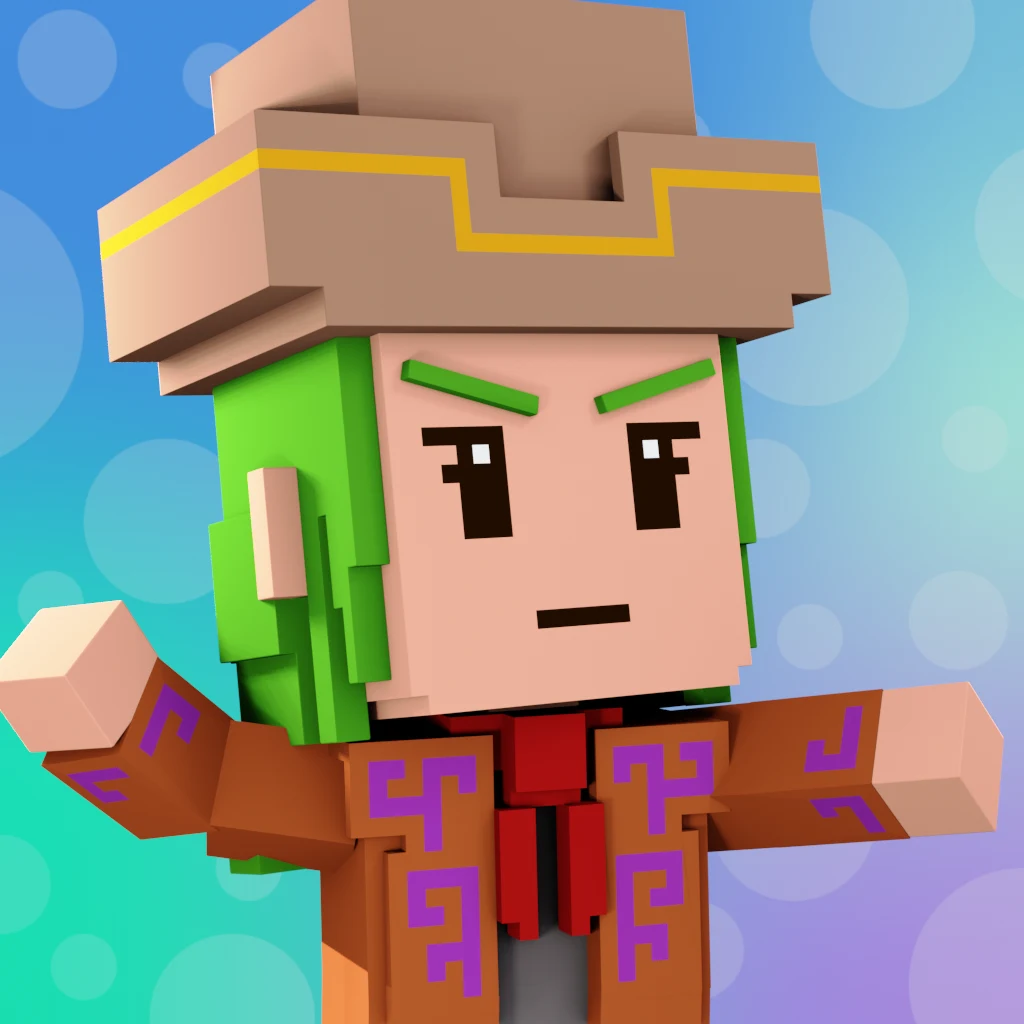 Pirate #4229 voxel render